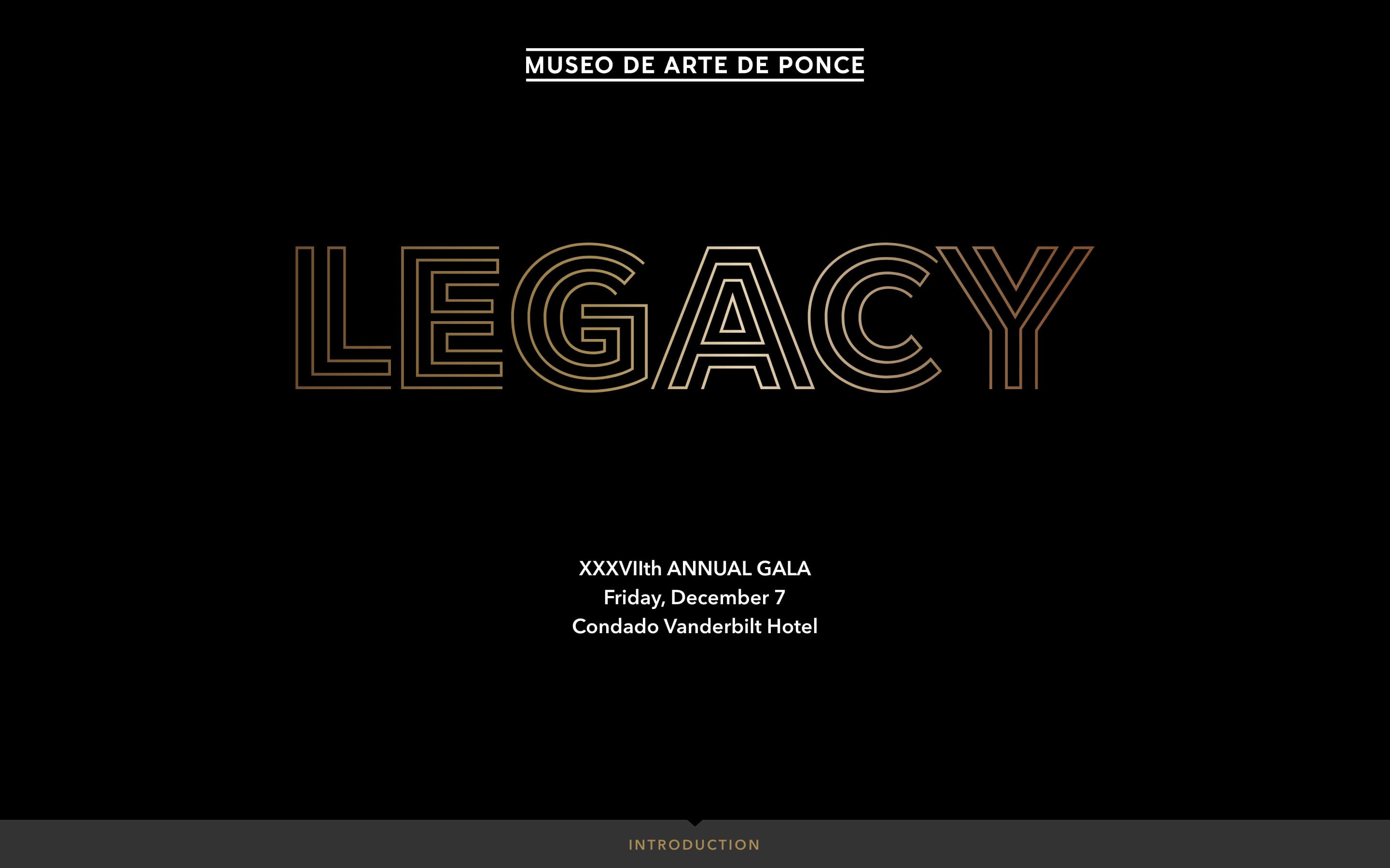 Preview for Museo de Arte de Ponce. Gala Legacy